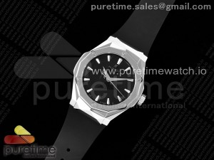 Classic Fusion Orlinski SS APSF 1:1 Best Edtion Black Faceted Dial on Black Rubber Strap A2892