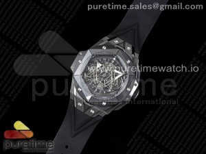 Big Bang Sang Bleu II Black Ceramic RSF Best Edition on Black Rubber Strap A1240