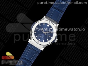 Classic Fusion 42mm APSF 1:1 Best Edition Blue Dial on Blue Gummy Strap A1110