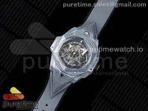 Big Bang Sang Bleu II Gray Ceramic BBF Best Edition on Gray Rubber Strap A1240