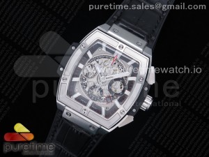 Spirit of Big Bang SS HBF Best Edition SS Bezel White Dial on Black Gummy Strap A7750 