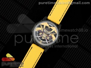 Hankham PVD Samurai Dial on Yellow Leather Strap MIYOTA 8215