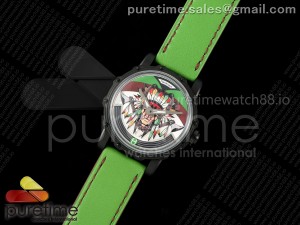 Hankham PVD Indians Dial on Green Leather Strap MIYOTA 8215