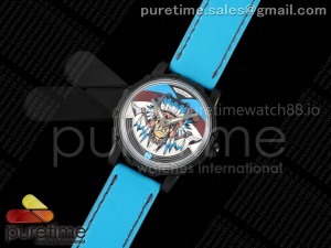 Hankham PVD Indians Dial on Blue Leather Strap MIYOTA 8215