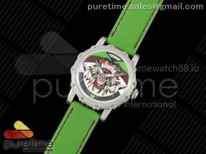 Hankham SS Indians Dial on Green Leather Strap MIYOTA 8215