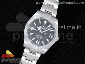 Explorer I 214270 39mm GMF Best Edition Black Dial on SS Bracelet SA3132