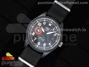 Mark XVIII 'TOPGUN SFTI' Ceramic M+F Best Edition Black Dial on Black Nylon Strap A35111