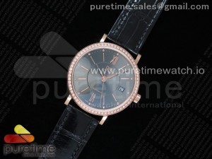 Portofino Automatic 37 RG M+F 1:1 Best Edition Gray Dial on Black Crocodile Strap A35111