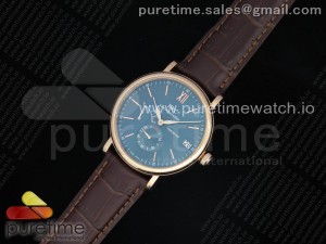 Portofino Fake Power Reserve RG Green Dial on Brown Leather Strap A23J