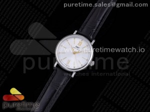 Portofino 34mm SS IW357405 TBF 1:1 Best Edtiion White Dial Black Leather Strap MIYOTA9015