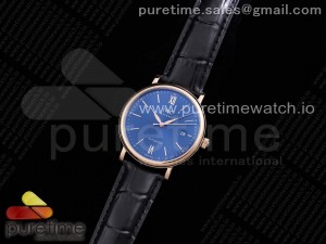 Portofino Automatic RG IW356522 FKF 1:1 Best Edtiion Blue Dial on Black Croco Strap ETA2892