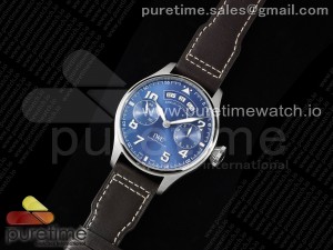 Big Pilot Annual Calendar SS IW5027 "Le Petit Prince" AZF 1:1 Best Edition Blue Dial on Black Leather Strap A52850