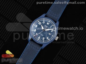 Mark XVIII IW328101 Blue Ceramic M+F 1:1 Best Edition Blue Dial on Blue Nylon Strap A35111