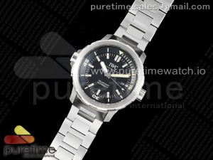 Aquatimer SS IW3290 V6SF 1:1 Best Edition Black Dial on SS Bracelet A2892