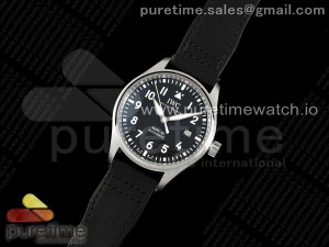 Pilot Mark XX IW328201 ZF 1:1 Best Edition Black Dial on Black Leather Strap A32111