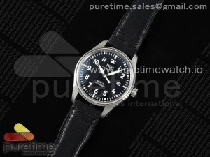 Pilot Mark XX BLSF 1:1 Best Edition Black Dial on Black Leather Strap MIYOTA 9015