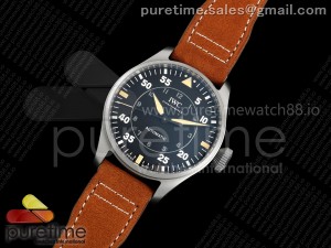 Big Pilot  43 Spitfire IW329701 M+F 1:1 Best Edition on Brown Leather Strap 8N24