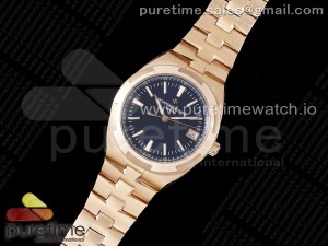 Overseas 4500V RG 8F 1:1 Best Edition Blue Dial on RG Bracelet A5100