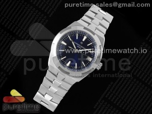 Overseas 4500V SS MKSF 1:1 Best Edition Blue Dial on SS Bracelet A5100