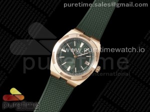 Overseas 4500V RG 8F 1:1 Best Edition Green Dial on Green Rubber Strap A5100