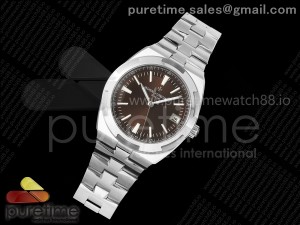 Overseas 4500V SS 8F 1:1 Best Edition Brown Dial on SS Bracelet A5100