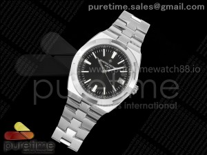 Overseas 4500V SS 8F 1:1 Best Edition Black Dial on SS Bracelet A5100