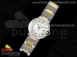 Ballon Bleu 36mm SS/YG 3KF 1:1 Best Edition White Dial on SS/YG Bracelet A076