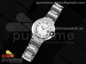 Ballon Bleu 33mm SS CHF 1:1 Best Edition White Texture Dial on SS Bracelet NH05A