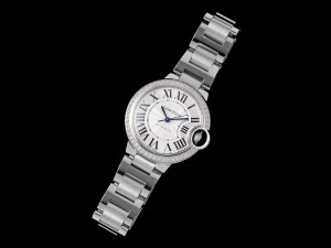 Ballon Bleu 33mm SS AF 1:1 Best Edition White Dial Diamonds Bezel on SS Bracelet SEIKO NH05A