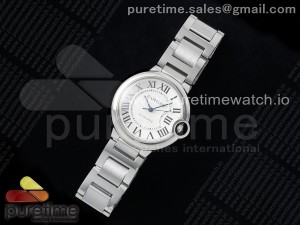 Ballon Bleu 36mm SS CHF 1:1 Best Edition White Texture Dial on SS Bracelet NH05A