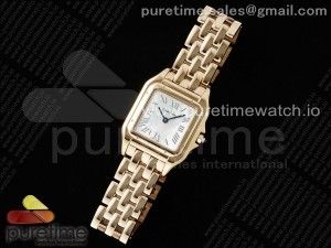 Panthère Ladies 27mm RG AF 1:1 Best Edition White MOP Dial on RG Bracelet Ronda Quartz