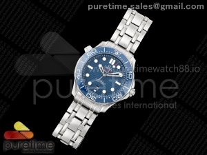 Seamaster Diver 300M VSF 1:1 Best Edition Blue Ceramic Blue Dial on SS Bracelet VS8800