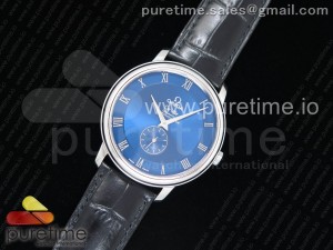 De Ville Prestige Small Second TWF 1:1 Best Edition Blue Dial on Black Leather Strap MIYOTA 9015