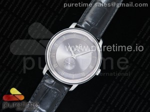 De Ville Prestige Small Second TWF 1:1 Best Edition Gray Dial on Black Leather Strap MIYOTA 9015