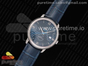 De Ville Prestige Orbis Collection RXW 1:1 Best Edition on Blue Leather Strap A2892