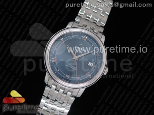 De Ville SS FKF 1:1 Best Edition Blue Dial on SS Bracelet A2824