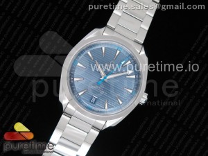 Aqua Terra 150M Master Chronometers VSF 1:1 Best Edition Light Blue Dial Blue Hand on SS Bracelet A8900 Super Clone