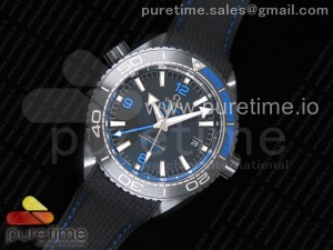 Planet Ocean 45.5mm Deep Black blue Real Ceramic VSF 1:1 Best Edition on Black Nylon Strap A8906 Super Clone
