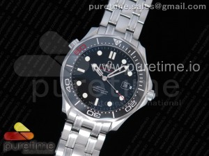 Seamaster 300M Chronometer SS "007" Limited Edition OMF 1:1 Best Edition on SS Bracelet A2824 (Black Balance Wheel) V2