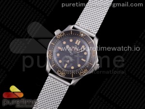 Seamaster 300 "No Time to Die" Limited Edition VSF 1:1 Best Edition on Titanium Mesh Bracelet SA8806 Super Clone V6