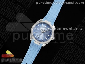 Aqua Terra 41mm VSF 1:1 Best Edition Summer Blue Dial on Blue Rubber Strap A8900 Super Clone