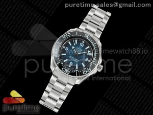 Seamaster 6000M Ultra Deep SS VRF 1:1 Best Edition Summer Blue Dial on SS Bracelet A8912 Super Clone
