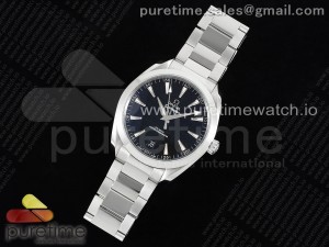 Aqua Terra 150M SS JQK 1:1 Best Edition Black Dial on SS Bracelet A8900