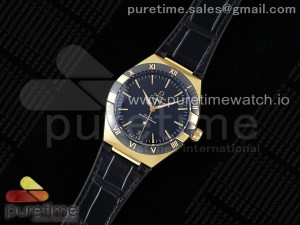 Constellation Black Ceramic YG 8F 1:1 Best Edition Black Dial on Black Gummy Strap A8900