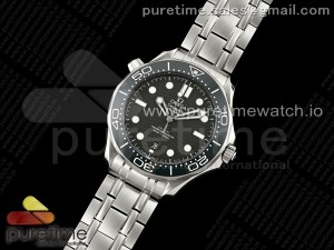 Seamaster Diver 300M SS Green Ceramic Bezel JVSF 1:1 Best Edition Green Dial on SS Bracelet A2824