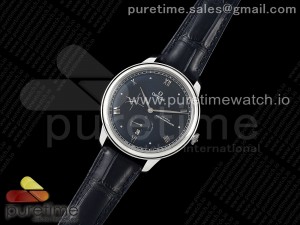 De Ville Power Reserve SS MKF 1:1 Best Edition Black Dial on Black Leather Strap A8810