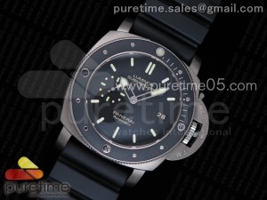 PAM389 O VSF 1:1 Best Edition on Black Rubber Strap P.9000 Super Clone  V2