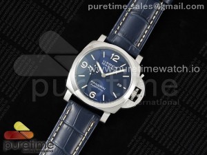 PAM1313 W TTF 1:1 Best Edition on Blue Leather Strap P9010