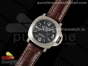 PAM177 Titanium HWF 1:1 Best Edition on Brown Leather Strap Strap A6497