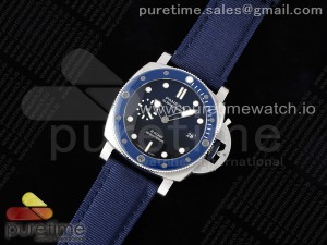 PAM1289 Y VSF 1:1 Best Edition Blue Dial on Blue Nylon Strap P900